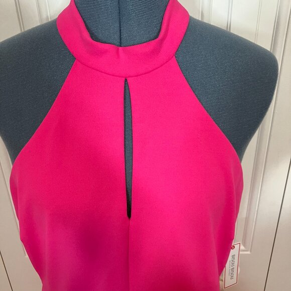 Bisou Bisou Michele Bohbot Neon Pink Dress Sz 14 NWT - Picture 7 of 7
